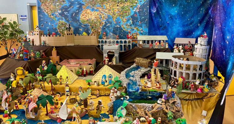 Belén del colegio Cortes de Cádiz, premiado como el más elaborado