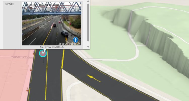 Nueva aplicación web para visualizar en tiempo real los cortes de tráfico con motivo de las obras en la A-5