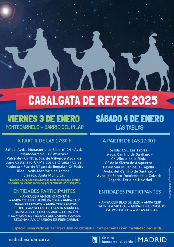 Cartel de las cabalgatas de Fuencarral El Pardo