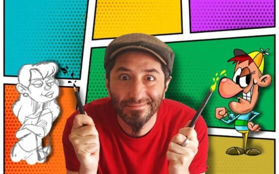 Óscar Gordon, profesor del curso de cómic para niños y niñas’ 