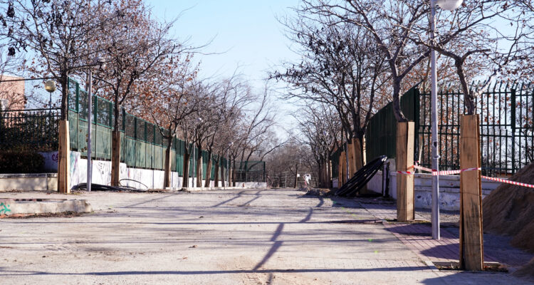 Obras del parque Valdebernardo Norte