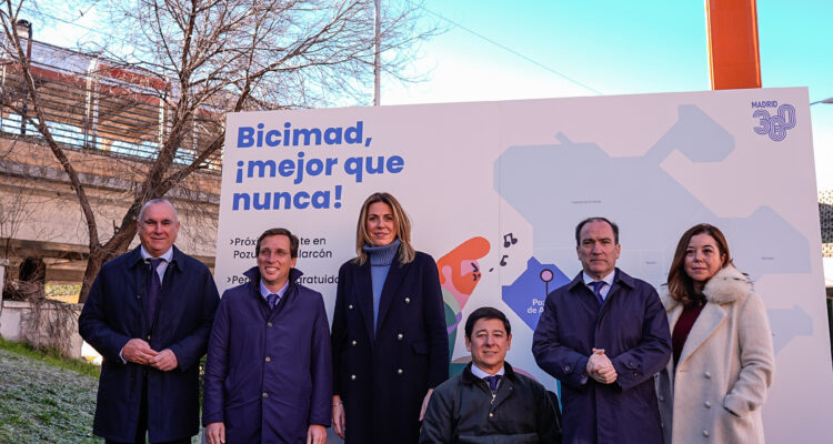 Anuncio de los planes de expansión de bicimad a Pozuelo de Alarcón