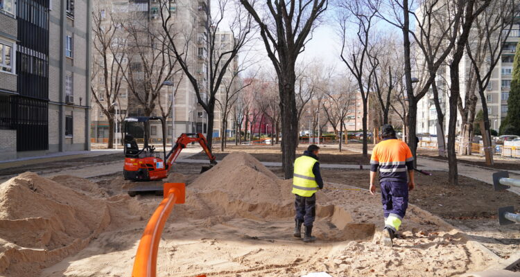 Obras de regeneración urbana de San Nicolás-Arechavaleta en Villaverde