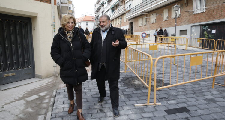 Visita de hoy a las obras de accesibilidad de las calles Lago Iseo y Canteras de Tilly