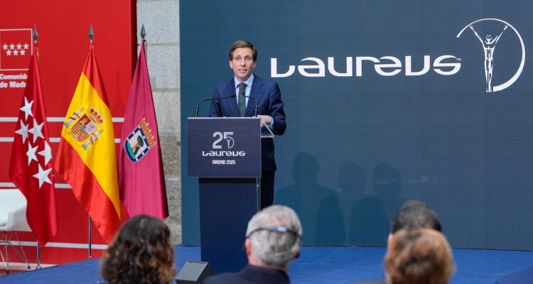 El alcalde de Madrid, José Luis Martínez-Almeida, durante el acto de presentación de los nominados a los Laureus World Sports Awards 2025