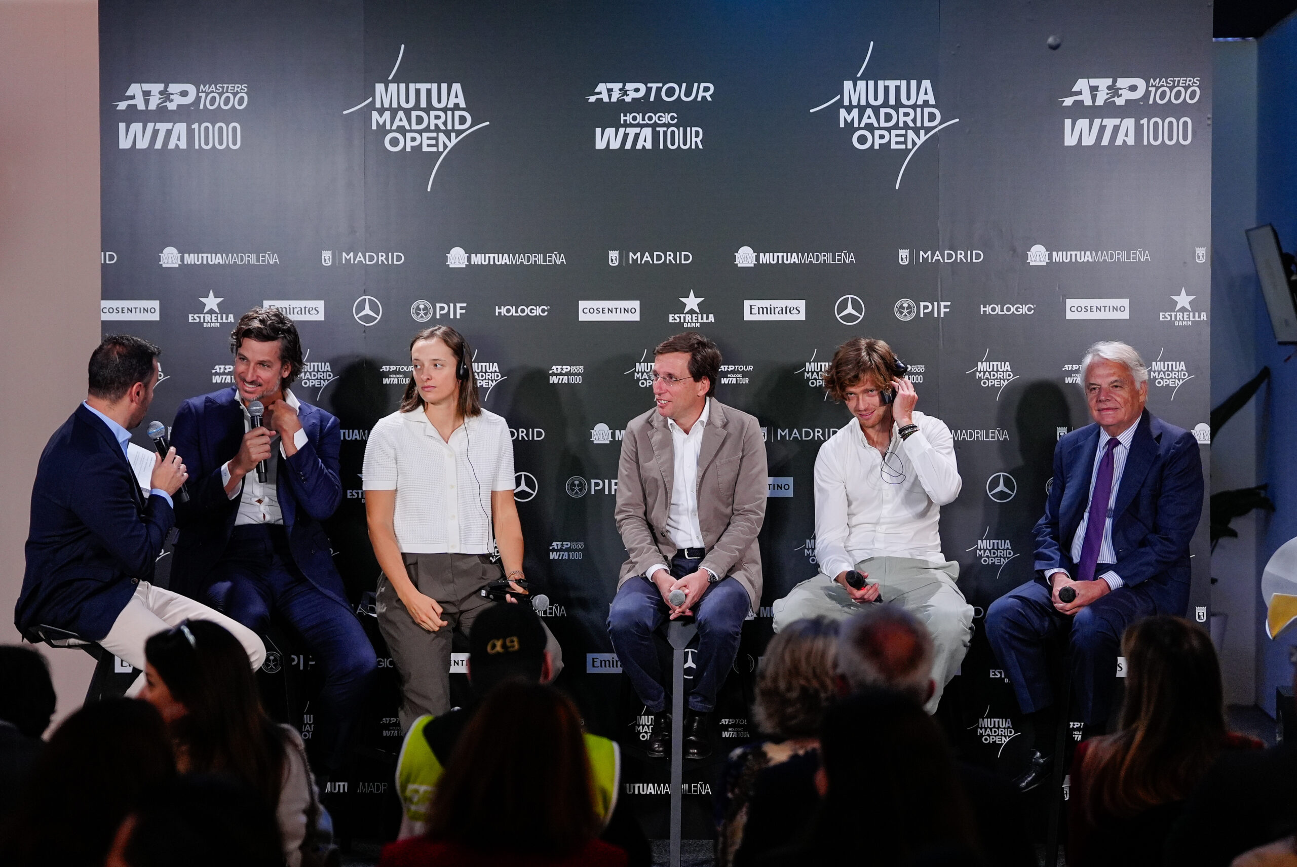 Almeida, en la presentación de 23ªMutua Madrid Open de tenis