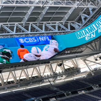 Imagen de la presentación del partido de la NFL que se disputará en Madrid este año