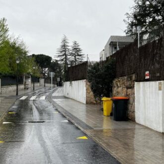 Un tramo de la calle Nadir tras la intervención