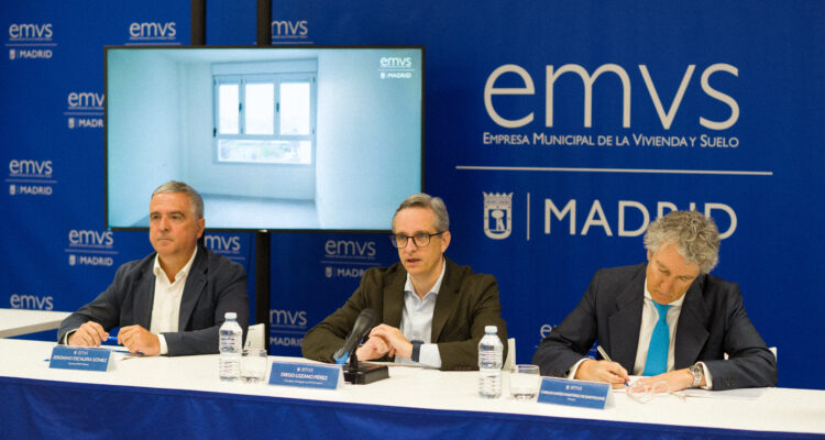 Sorteo de 310 viviendas de alquiler asequible de EMVS Madrid, presidido por el Consejero Delegado de EMVS Madrid, Diego Lozano