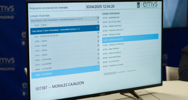 Sorteo de 310 viviendas de alquiler asequible de EMVS Madrid