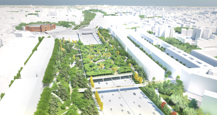 Recreación del futuro Parque Ventas