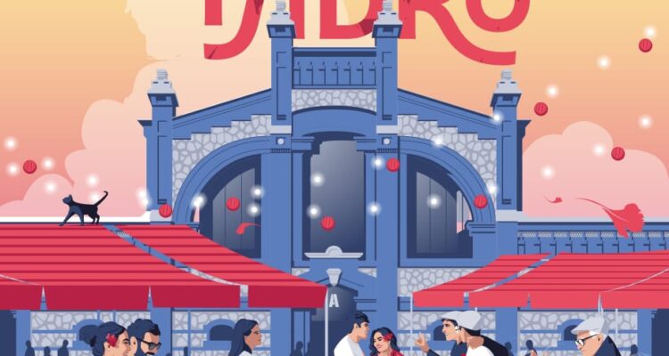 Cartel de San Isidro 2025 que representa Matadero Madrid, obra de Javier Navarrete, El Chico Llama