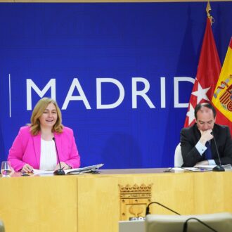 Imagen de la rueda de prensa posterior a la Junta de Gobierno del Ayuntamiento de Madrid