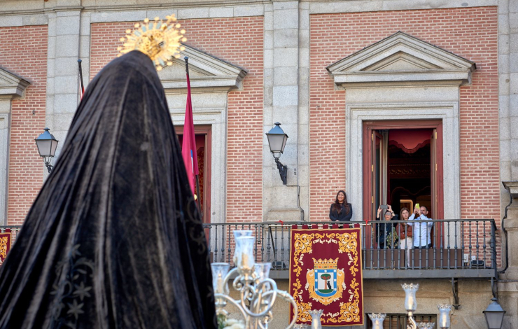 Saeta en la plaza de la Villa. Imagen de archivo