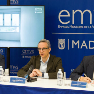 Sorteo de 310 viviendas de alquiler asequible de EMVS Madrid, presidido por el Consejero Delegado de EMVS Madrid, Diego Lozano
