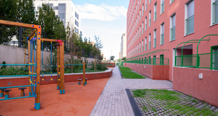 Imagen de la nueva promoción Cañaveral 3 que EMVS Madrid ha construido en Vicálvaro