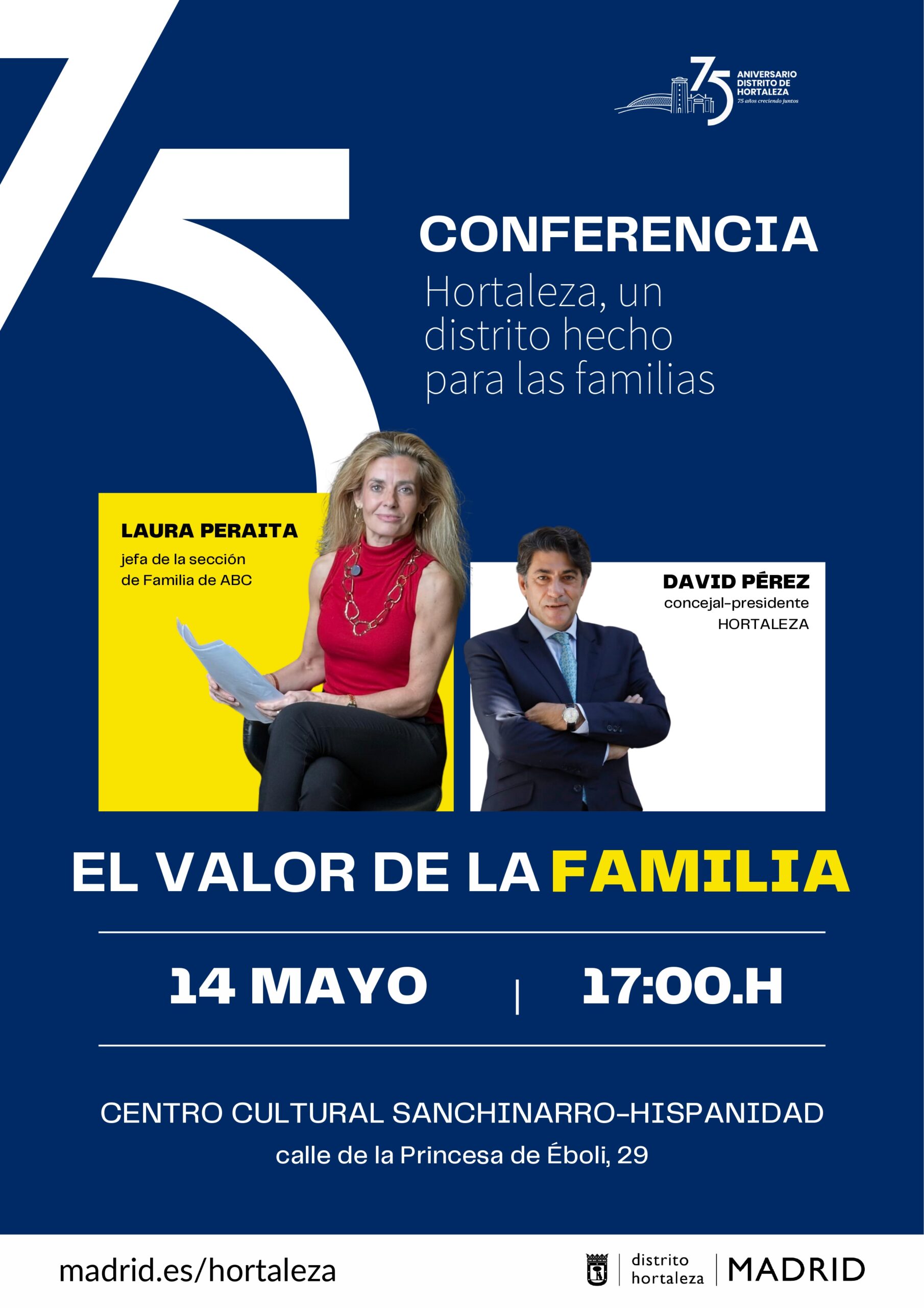 Cartel de la Semana de la Familia en Hortaleza