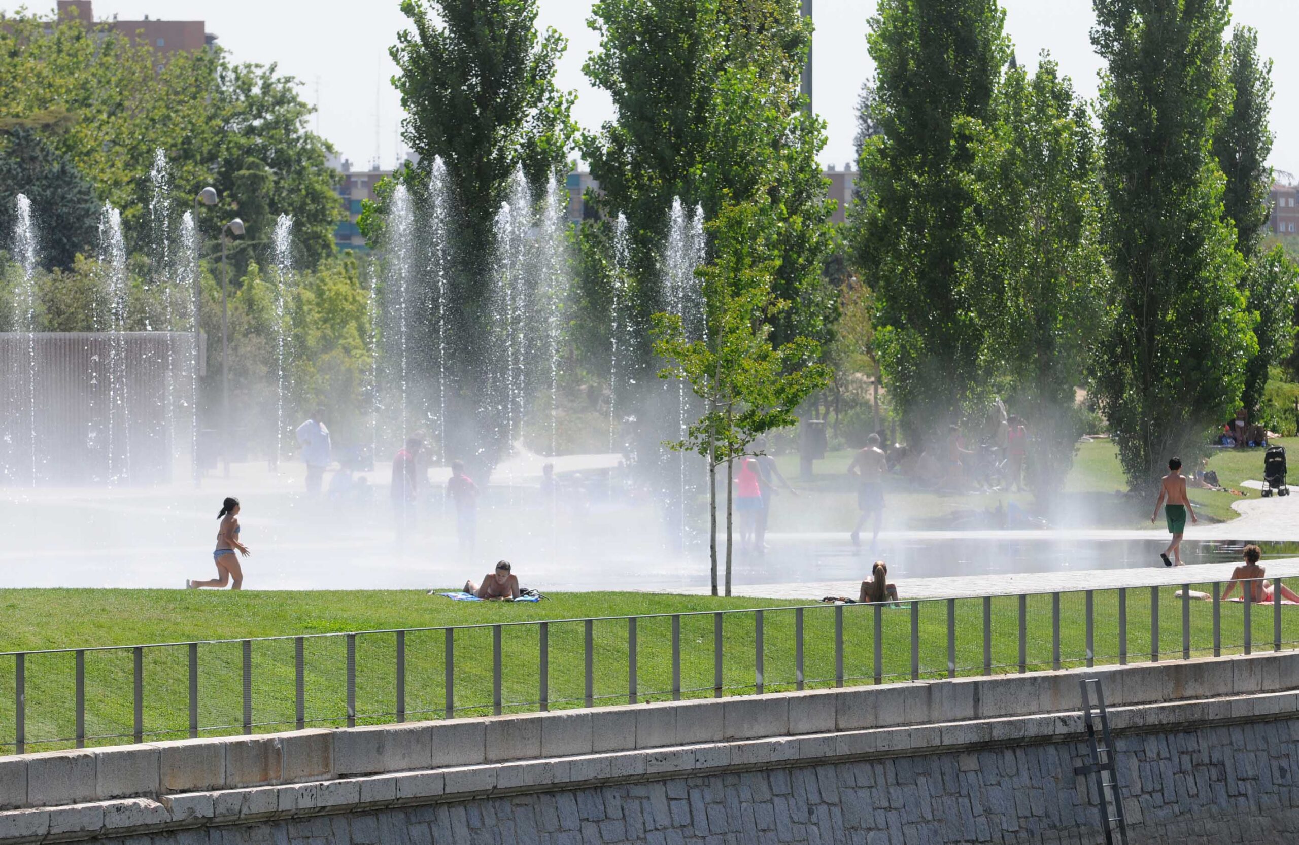 Imagen de archivo de chorros refrescantes