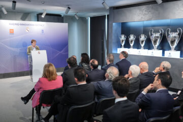 El alcalde, José Luis Martínez-Almeida, durante la presentación de Madrid Innovation District