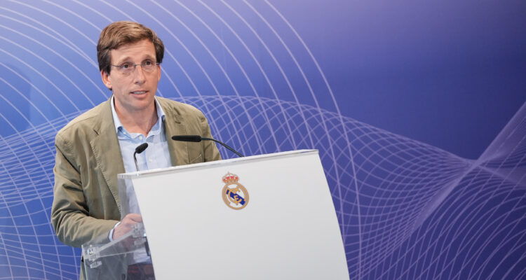 El alcalde, José Luis Martínez-Almeida, durante la presentación de Madrid Innovation District