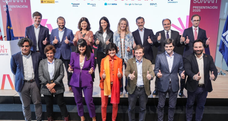 Foto de grupo de la presentación de la XIV edición de South Summit Madrid