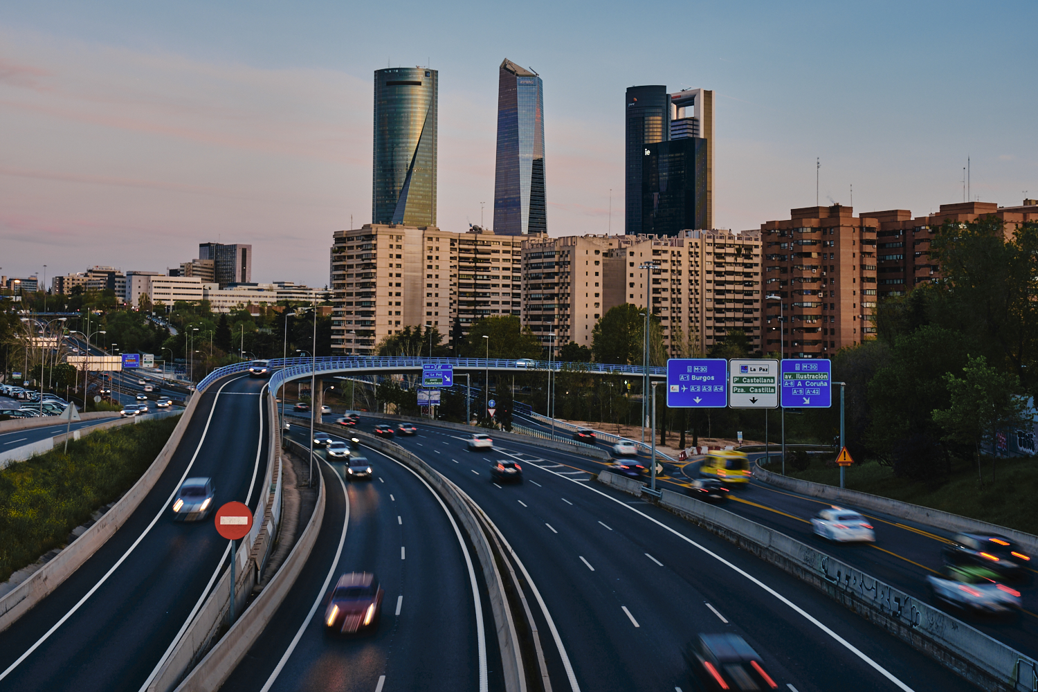 Panorámica de la M-30