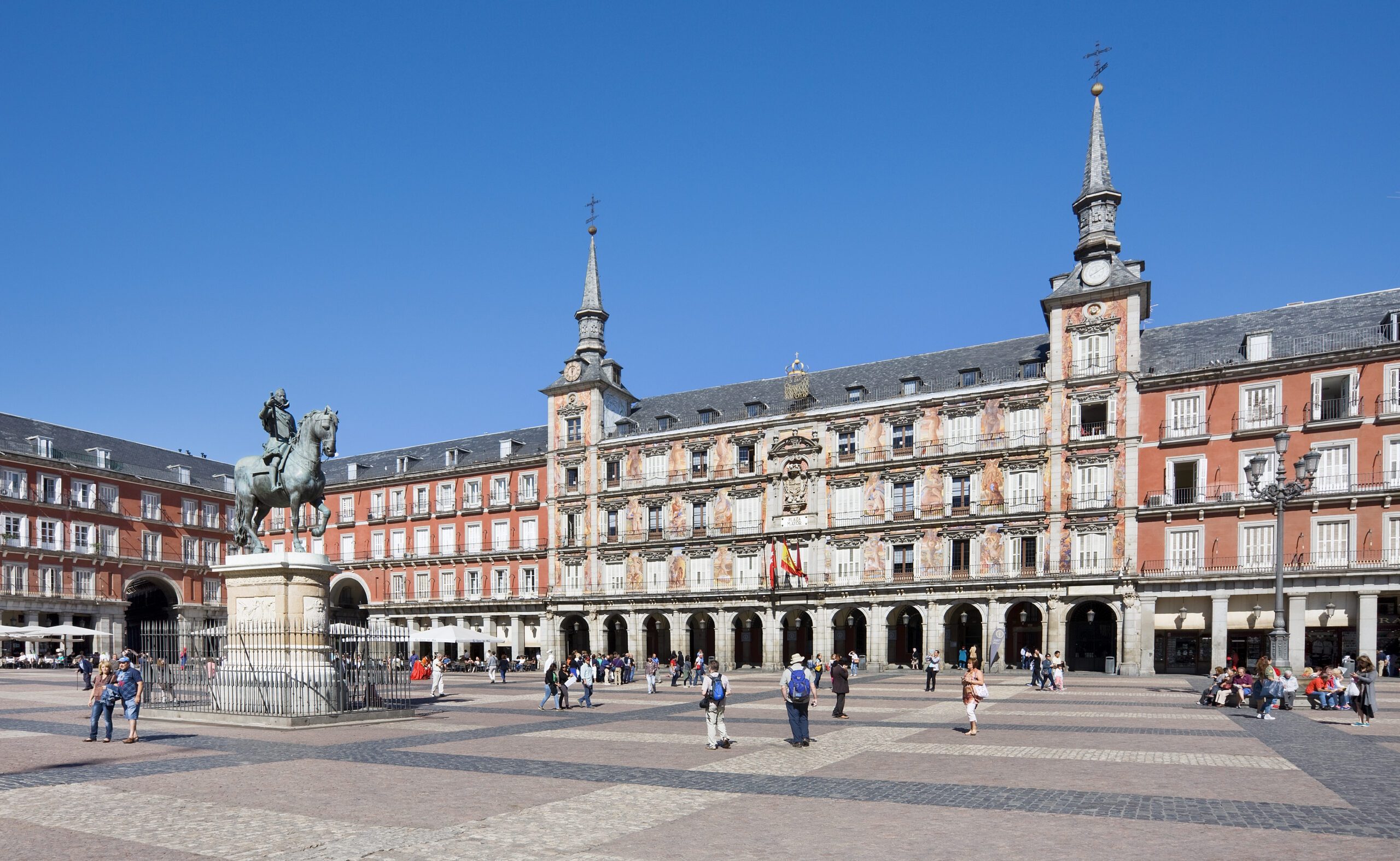 Plaza Mayor de Madrid-Imagen de archivo