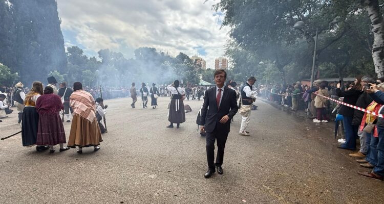 Martínez Páramos en la recreación 'Fuencarral en Armas'