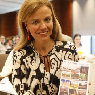 La concejala delegada de Turismo, Almudena Maíllo, durante la presentación de la ‘Guía de actos en vía pública’ de Madrid Convention Bureau