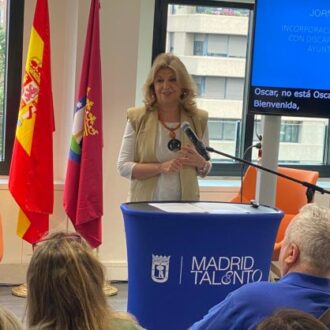 Hidalgo, en la apertura de la jornada ‘Talento Diverso: Incorporación e Inclusión de Personas con Discapacidad Intelectual en el Ayuntamiento de Madrid’, celebrada en la sede de Madrid Talento