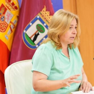 Sanz, durante la rueda de prensa de este jueves