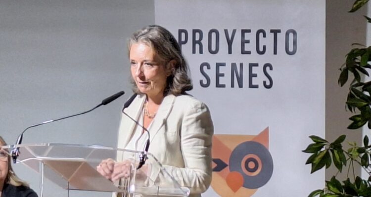 Hernández de la Riva, una de las participantes de la jornada en el Centro de Servicios Sociales Guindalera