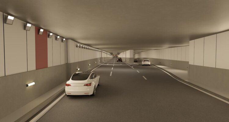 Recreación del futuro túnel que concentrará el tráfico bajo rasante