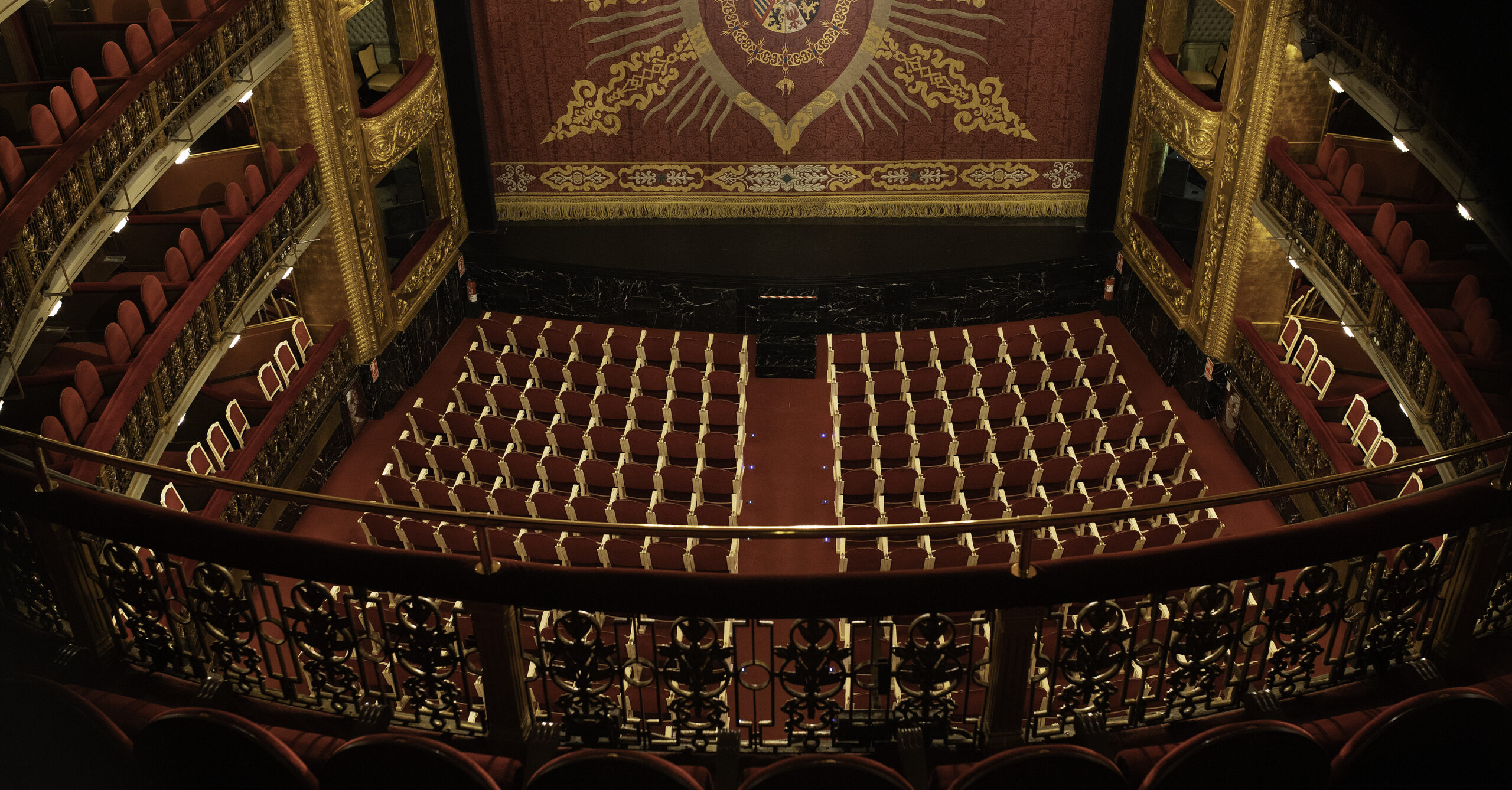 Interior del Teatro Español. Imagen de Vanessa Rábade