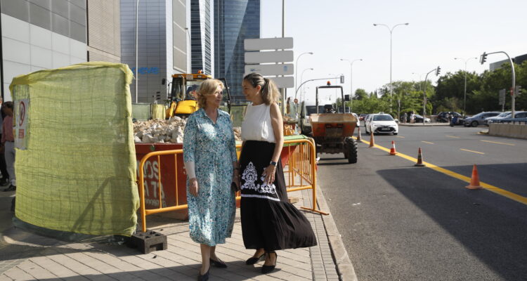 Visita al inicio de las obras de Parque Castellana