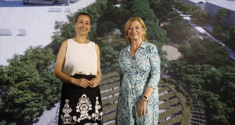 Visita al inicio de las obras de Parque Castellana