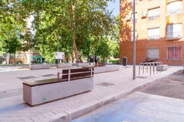 Aspecto de una zona rehabilitada de la Colonia de Vallecas