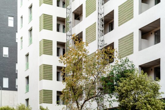 Imagen de archivo de promoción de EMVS Madrid en el ecobarrio de Puente de Vallecas (2023)