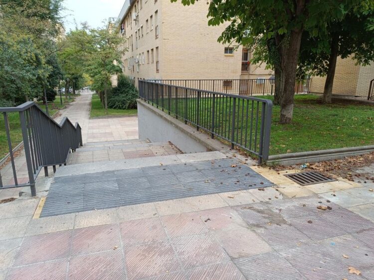 Imagen de archivo de obras de rehabilitación urbana dentro del Arrur denominado "Meseta de Orcasitas"