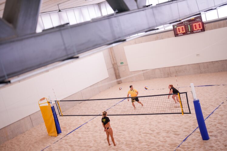 pabellón de vóley playa