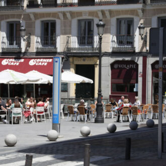 Imagen de archivo de terrazas en Madrid