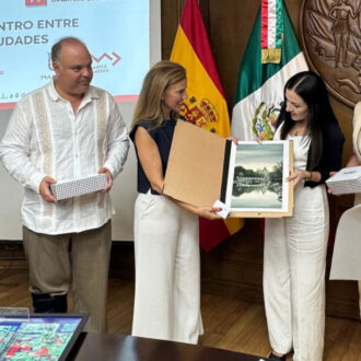 La concejala delegada de Turismo, Almudena Maíllo, durante el viaje de promoción turística de la ciudad de Madrid en México