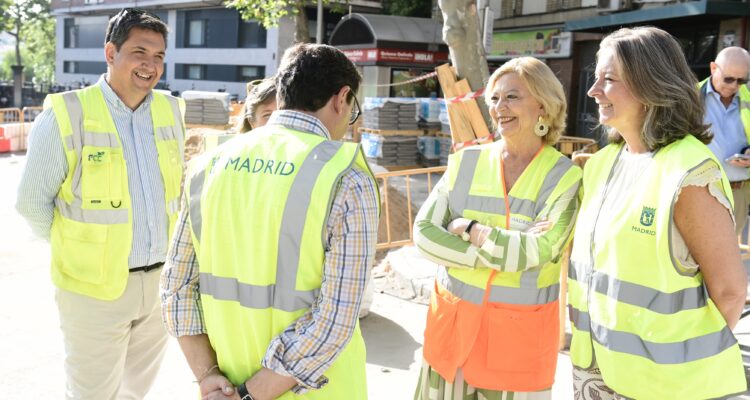 Visita a las obras de Parque Ventas correspondientes al flanco del distrito de Salamanca