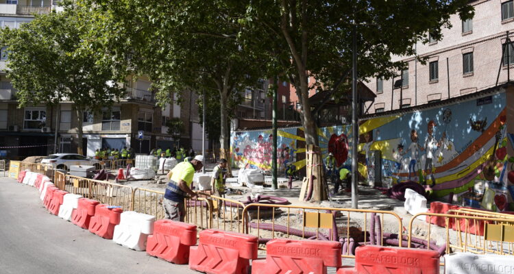Obras de Parque Ventas correspondientes al flanco del distrito de Salamanca