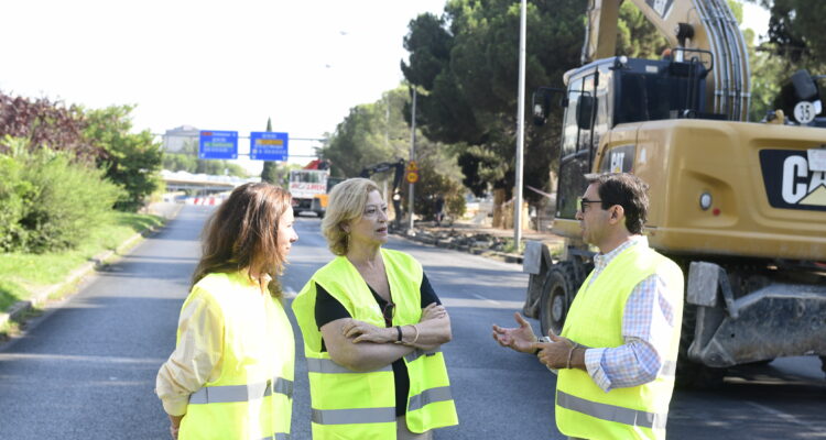 García Romero supervisa el inicio de la segunda fase de las obras de Parque Castellana