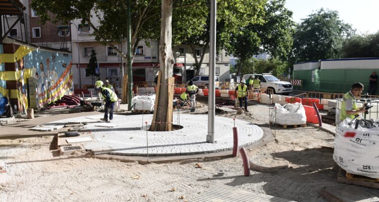 Obras de Parque Ventas correspondientes al flanco del distrito de Salamanca
