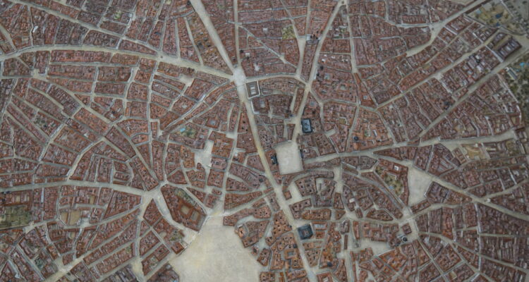 Vista desde arriba del modelo de Gil de Palacio