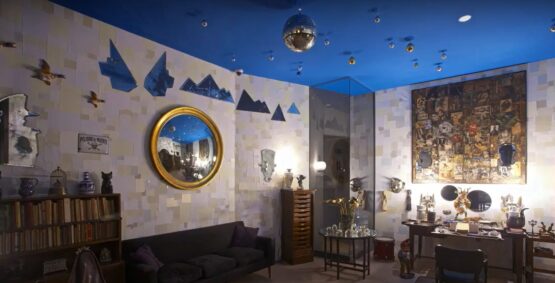 Imagen del despacho de Ramón Gómez de la Serna, que puede verse en el Museo de Arte Contemporáneo de Madrid