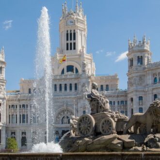 Imagen de archivo de la madrileña plaza de Cibeles