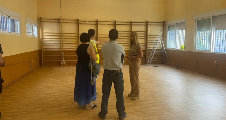 visita de obras de Nadia Álvarez a los coles